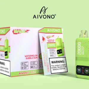 Wholesale Aivono Vapes Aim Magic 20000 Puffs 0%, 2%, 3%, and 5% Nicotine Disposable Vape with 600mAh Rechargeable Battery Wholesale Bulk Buy 1