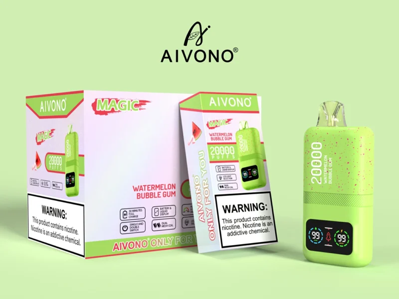 Wholesale Aivono Vapes Aim Magic 20000 Puffs 0%, 2%, 3%, and 5% Nicotine Disposable Vape with 600mAh Rechargeable Battery Wholesale Bulk Buy 1