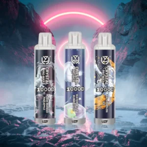 UZY Crystal Pro Max 10000 Puffs 0% 2% 3% 5% Nicotine Disposable Vape Pen with 650mAh Battery Type-C Rechargeable Wholesale