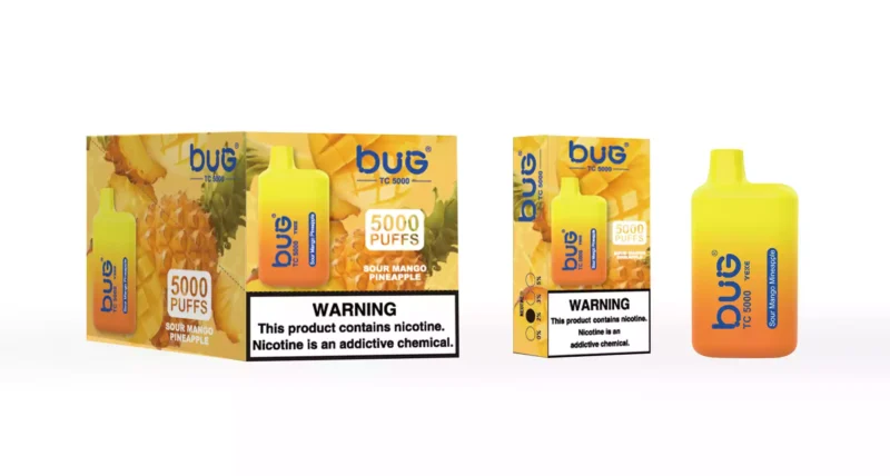 High Performance BUG-04 BC5000 Puffs Disposable Vape with Mesh Coil and Rechargeable Battery