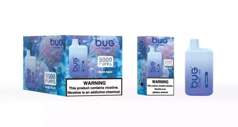 High Performance BUG-04 BC5000 Puffs Disposable Vape with Mesh Coil and Rechargeable Battery
