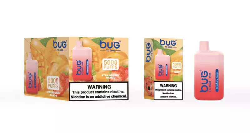 High Performance BUG-04 BC5000 Puffs Disposable Vape with Mesh Coil and Rechargeable Battery