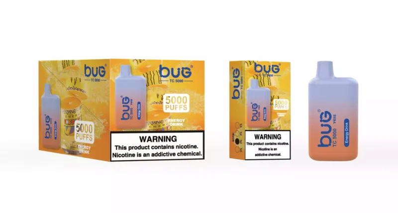 High Performance BUG-04 BC5000 Puffs Disposable Vape with Mesh Coil and Rechargeable Battery