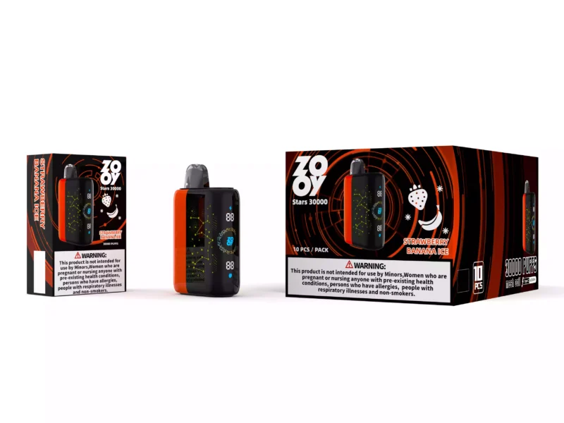 High Performance Disposable Vape ZOOY STARS 30000 Puffs with Dual Mesh Coil and Adjustable Airflow