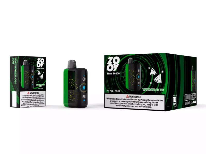 High Performance Disposable Vape ZOOY STARS 30000 Puffs with Dual Mesh Coil and Adjustable Airflow