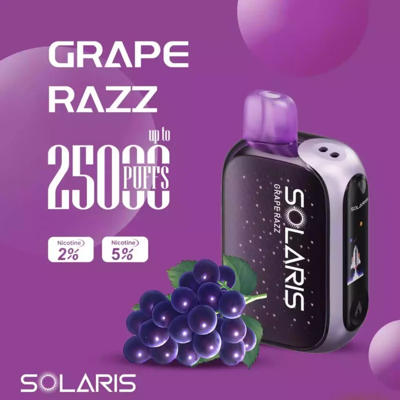 Top Value Factory Supply of Solaris 25K Puffs Vape Pen in Multiple Nicotine Strengths