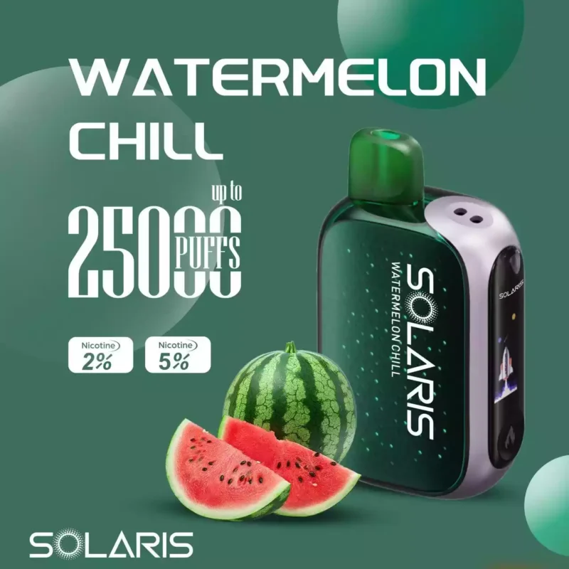 Top Value Factory Supply of Solaris 25K Puffs Vape Pen in Multiple Nicotine Strengths