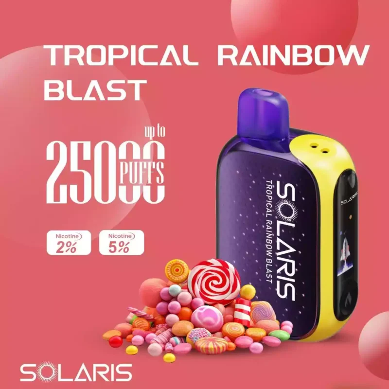 Top Value Factory Supply of Solaris 25K Puffs Vape Pen in Multiple Nicotine Strengths