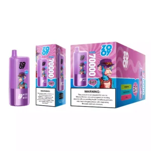 Premium ZOOY TRIPLE 70000 Puffs Mesh Coil Vape with Triple Flavors and Fast Type C Charging